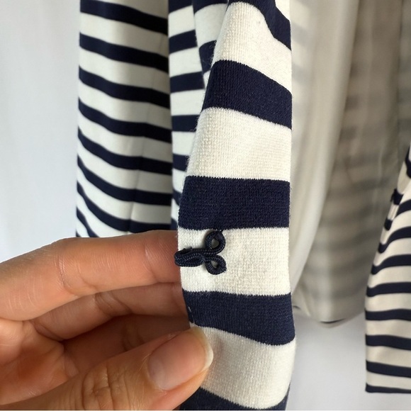 Chicos Blazer Jacket Women's
Blue White Striped Nautical
Sailor Beach - Picture 9 of 12